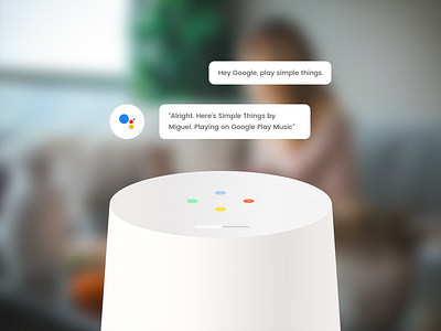 Progress LEDs | Google Home assistant companion app google google home music product design