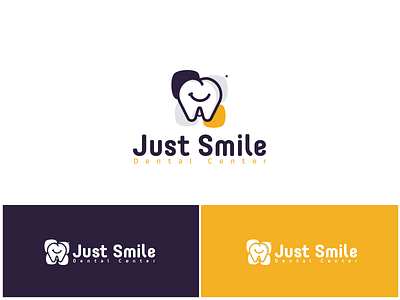 Just Smile Dental Center Logo Design brand brand identity branding logo logo design symbol