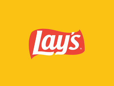 Lay's Logo Flat style brand brand identity branding logo logo design symbol
