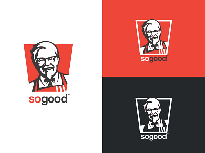 KFC Logo made Flat