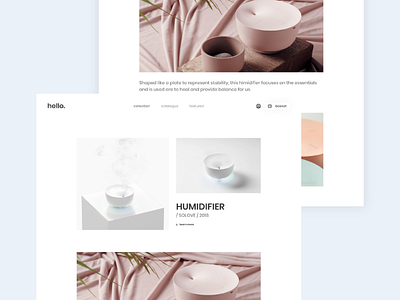 Hello. Product Page concept discover ecommerce grid layout product page shop startup store ui ux website