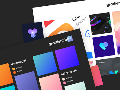 GradientBox Website Concept app clean concept design gradient layout minimal tool ui ux web website