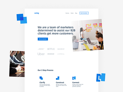 B2B Marketing Agency Landing Page