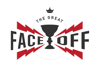 Logo: The Great Face Off branding game identity logo mobile