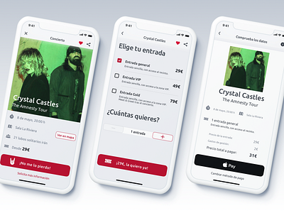 Alfa app app concerts design design thinking flat iphone x ui ux