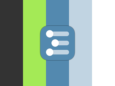 Workflowy Concept, Shot 3: Palette [WIP] blue design green icon off black palette ui white wip
