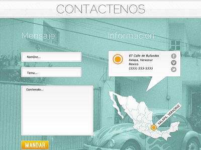 Kaniwa contact mexico web design