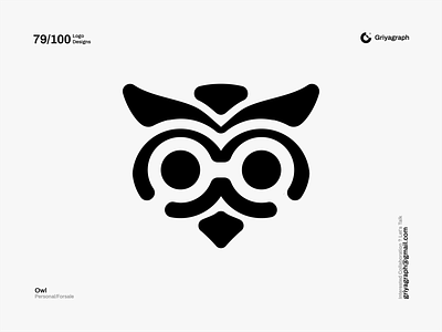 Owl Logo bird branding color creative design flat graphic icon idea identity line logo minimal modern owl rounded simple symbol vector