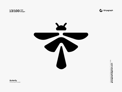 Butterfly Logo animal butterfly color creative design flat graphic icon idea line logo minimal modern moth rounded simple symbol vector