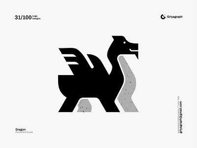 Dragon Logo animal branding branding and identity color creative design dragon flat graphic icon idea identity line logo minimal modern rounded simple symbol vector