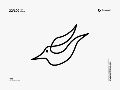 Bird Logo bird branding color creative design flat fly graphic icon idea identity leaf line logo minimal modern rounded simple symbol vector