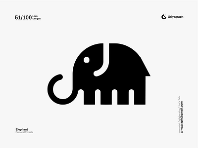 Elephant Logo animals branding color creative design elephant flat graphic icon idea identity line logo minimal modern rounded simple symbol vector