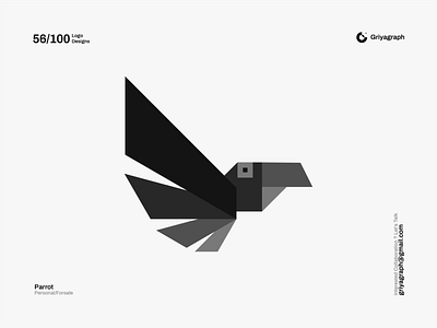 Parrot Logo branding color creative design flat graphic icon idea identity line logo minimal modern parrot rounded simple symbol vector