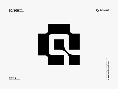 Letter Q branding color creative design flat graphic icon idea identity line logo minimal modern q rounded simple symbol vector
