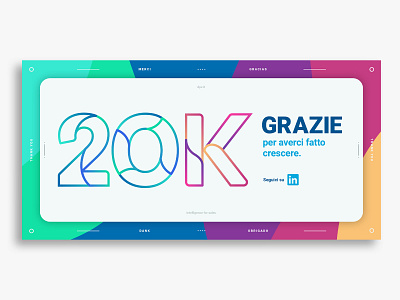 20k followers branding color design graphic design identity design minimal typography vector