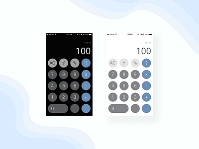 Calculator - DailyUI 004 004 app application cahllenge calculator dailyui design interface mobile ui