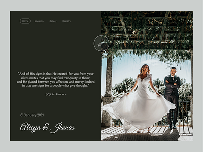 Wedding Page Website