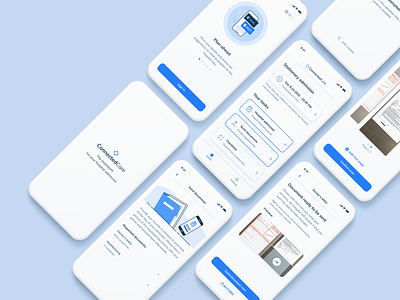 New app feature - document sending design system document feature health hospital app medical app mobile design product design scan user experience user flow ux design wireframes