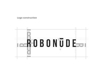 Robonüde - logo construction bebas bebas neue black brand development branding logo logo construction logo design robot