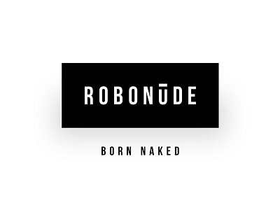 Robonüde Logo Design bebas black brand brand design dark logo logo design music typeface