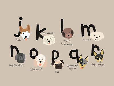 Alphabet Dog Poster