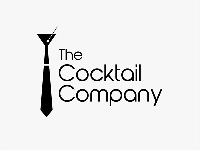 The Cocktail Company Portfolio Dribbble bar bar logo company graphic design graphic designer logo logo design martini neck tie tie