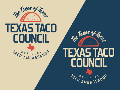 Texas Taco Council badge logo taco tacos texas