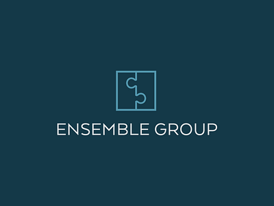 Ensemble Group Logo agency creative logo puzzle rebrand