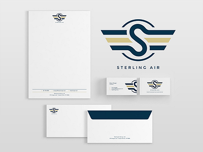Sterling Branding airline airport aviation branding flight logo plane