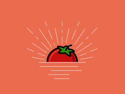 Tomato Dribbble stickermule tomato