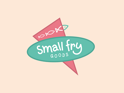 Small Fry Goods Logo 50s apparel branding clothing kids logo retro vintage