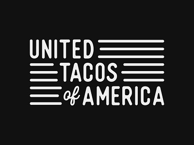 United Tacos of America branding flag logo taco logo united tacos of america