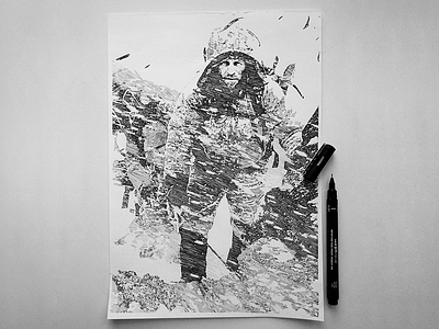 Zvvyciezcy III Maciej Pawlikowski illustration black draw drawing fineliner hand made illustration ink photoshop white