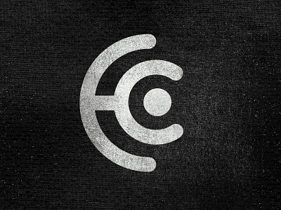 ECO black choir eco human icon initials logo monogram simple synthetic texture white