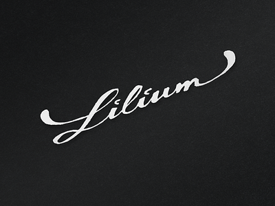 Lilium sketch branding draft draw flower l lettering lilium logo script spa type