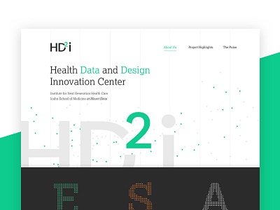 Home Page data design hd2i health home page innovation medicine mount sinai school