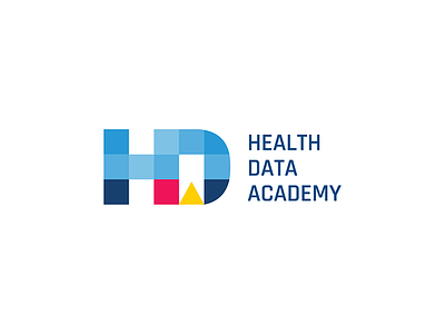 Logo Design academy branding data design grid logo hackathon health institute logo medicine mount sinai