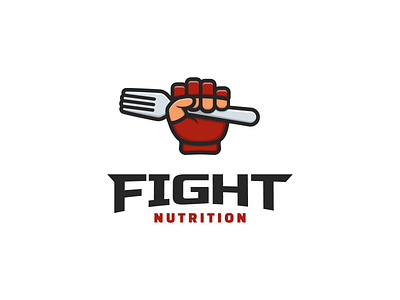 Fight Nutrition - Logo design branding design diet fight fighting fitness logo nutrition