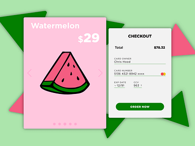 Daily UI Challenge #002 challenge credit card daily ui daily ui challenge design form graphic design illustration payment ui ux watermelon