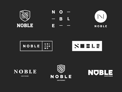 NOBLE branding concepts identity logo wip