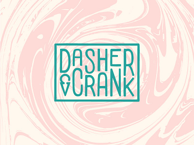 Dasher & Crank | Word Mark branding icon identity illustrator logo