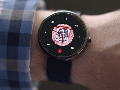 Android Wear Interface android hour metronomy music next pause play previous time watch wear