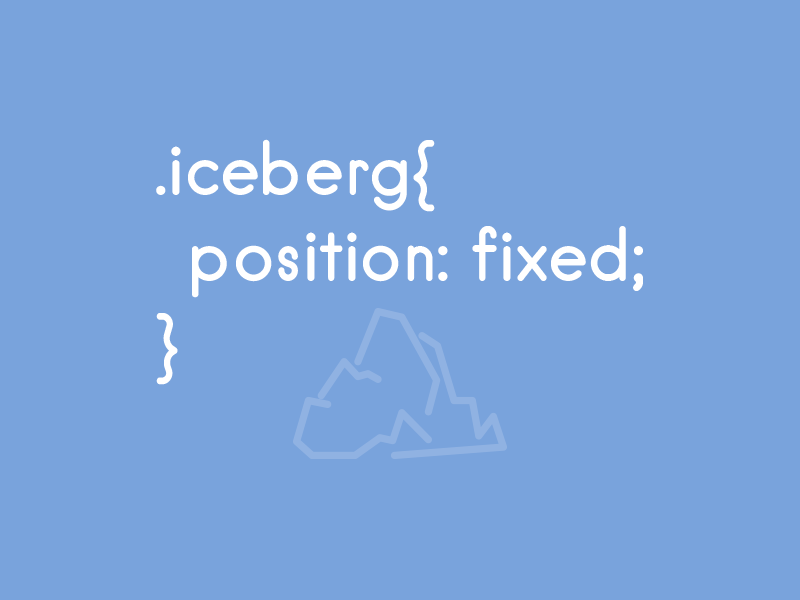 Iceberg - .titanic rebound css iceberg titanic joke