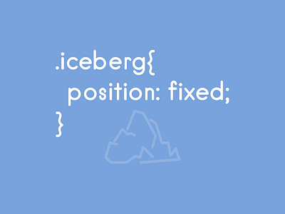 Iceberg - .titanic rebound css iceberg joke titanic