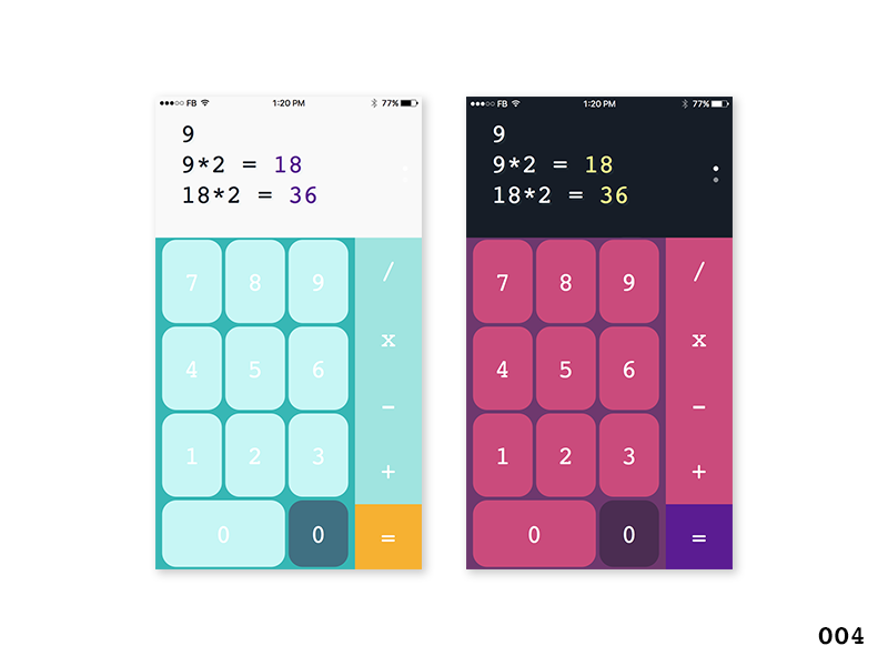 Calculator - Daily UI #004 calculator daily dailyui ui