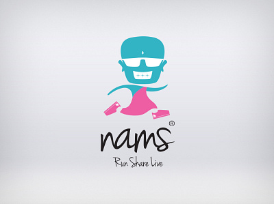 Nams argentina branding clothes fashion ilustration logo miami nams running