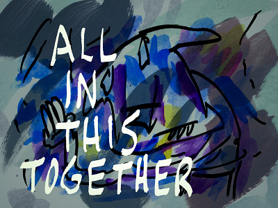 All In This Together art canada cartoon drawing illustration ink montreal sketch
