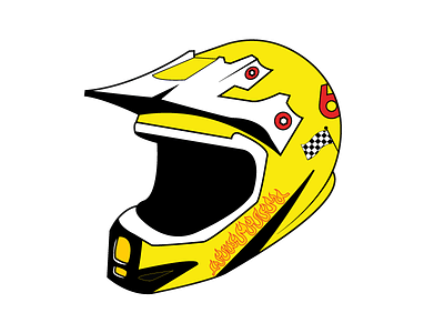 Racer Helmet atv bmx checker dirt bike fire flame helmet logo png racer vector yellow