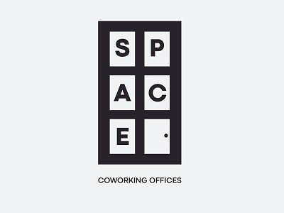 Co working "SPACE" Logo coworkingspaces minimaldesign space spacelogo thirtylogos