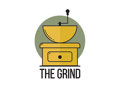 "The Grind" Coffee Shop Logo coffeegrinder coffeeshop grindervector seattlecoffeee thegrind thirtylogos